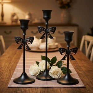 Porte-<span class=keywords><strong>bougie</strong></span> scandinave de luxe avec un design festif <span class=keywords><strong>pour</strong></span> Noël, mariage, restaurant, décoration de la maison, porte-<span class=keywords><strong>bougie</strong></span> à <span class=keywords><strong>longue</strong></span> tige - Product Image 3