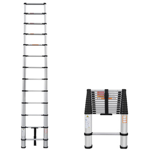 Đa mục đích Trọng lượng nhẹ gấp nhôm thang chống trượt ráp Kính thiên văn gác mái RV thang cho nhà sử dụng ngoài trời - Product Image 1