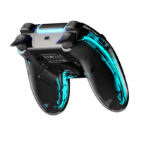 Manette de jeu sans fil Saitake pour Playstation 4 avec design d'éclairage RVB, manette de jeu PS4