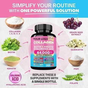 Suplementos OEM para el cabello y las uñas, productos para blanquear la piel, cápsulas de colágeno - Product Image 3