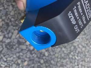 Válvula de Drenaje Automática de Bola Azul de 1/2" para Compresor de Aire, Modelo HAD-20B - Product Image 2