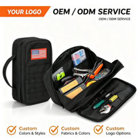 Sac de rangement portable multi-compartiments pour outils, organisateur de matériel en tissu Oxford, mallette à outils pour électricien, personnalisable OEM pour atelier