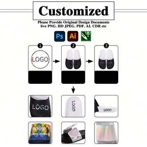 WSY986 Sandal desain kustom dengan Logo pria Sandal cetak alas kaki Pvc Sandal Logo kustom Sandal kustom untuk <span class=keywords><strong>Promo</strong></span> - Product Image 2