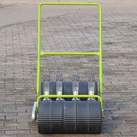 Semoir manuel à 4 rangs pour les cultures de choux/greens/okra/melon, maïs et haricots, machine à planter à haute productivité, d'occasion