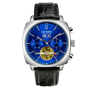 Men's Automatic Flybridge <b>Mechanical</b> <b>Watch</b> Water-resistant Square Men's <b>Watch</b> - Product Image 5