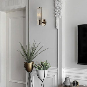 Cao Cấp Cổ Điển Phong Cách Tay Chết Cổ Brass Kết Thúc Duy Nhất Chủ Glass Tường Đèn Treo Tường Ánh Sáng Hành Lang Cạnh Giường Ngủ Tường Đèn - Product Image 5