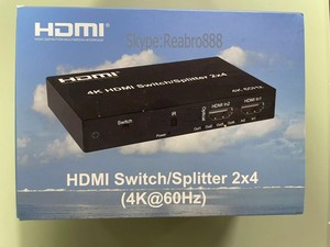 4K 60hz H-D-M-I 切换分配器 2x4 3.5mm 音频提取器 视频转换器 双电视 2 3 或 4 显示屏 - Product Image 5