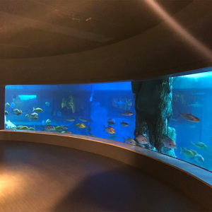 Pecera Acrílica Semicircular Curva, Resistente a la Intemperie, Fácil de Instalar <span class=keywords><strong>en</strong></span> <span class=keywords><strong>el</strong></span> Suelo, Hecha a Medida - Product Image 6