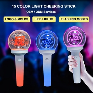 Tùy chỉnh 3D laser khắc Acrylic biểu tượng người hâm mộ 15 màu LED Đèn phát sáng thanh cho athmosphere cổ vũ bên trang trí - Product Image 4