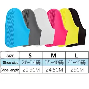 Cheap Price Reusable Waterproof Silicone Rain Boot And Shoe Covers Slip Resistant Custom Logo Silicon Protective Rain Shoe Cover