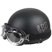 Beon 2205 Vintage Moto Casco de media cara para adultos Scooter y motocicleta Casco Piezas de bicicleta eléctrica