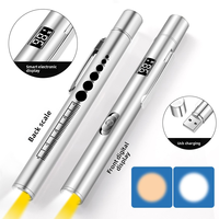 Mini lampe de poche LED 2 en 1 en alliage d'aluminium portable, lumière blanche/jaune, rechargeable par USB, éclairage d'urgence IP54