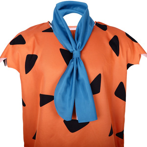 Costume de Géomorhe des Flintstones pour Homme Adulte, Tenue de Cosplay pour Fête d'Halloween, Spectacle Scénique, Écharpe Orange et Bleue - Product Image 2