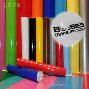 Vinyle de coupe de couleur rouleau d'autocollant de coupe brillant <span class=keywords><strong>film</strong></span> de vinyle pour traceur matériaux d'affiche de vinyle auto-adhésifs - Product Image 1