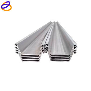 Palplanches en PRV / Palplanches préfabriquées / Palplanches laminées à froid pour la construction, palplanches en acier pour murs de soutènement - Product Image 1