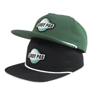 Özel nakış logosu unisex % 100% pamuk düz ağız hip hop şapka gorras halat spor snapback kap