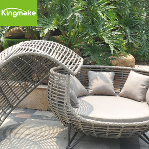 أثاث حديقة من الراتان أثاث معيشة فاخر سرير مستلقي فيلا سرير نهاري خارجي - Product Image 6