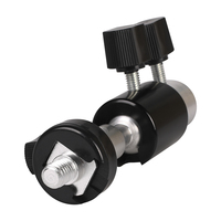 Vente en gros Support de tête de boule pivotante multifonctionnel Type D Support de parapluie Support de Flash pour appareil photo