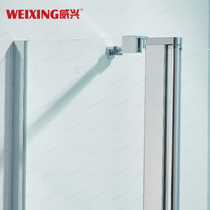Puerta <span class=keywords><strong>de</strong></span> ducha <span class=keywords><strong>de</strong></span> aluminio para baño <span class=keywords><strong>de</strong></span> alta calidad, pantalla <span class=keywords><strong>de</strong></span> ducha <span class=keywords><strong>de</strong></span> pivote cuadrado <span class=keywords><strong>de</strong></span> <span class=keywords><strong>vidrio</strong></span> templado sin marco - Product Image 3