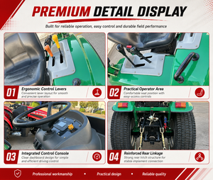 Tracteur agricole EPA Euro V 25HP 50HP 4x4 avec tondeuse pour la coupe de l'herbe et les travaux agricoles – Fournisseur d'usine - Product Image 4