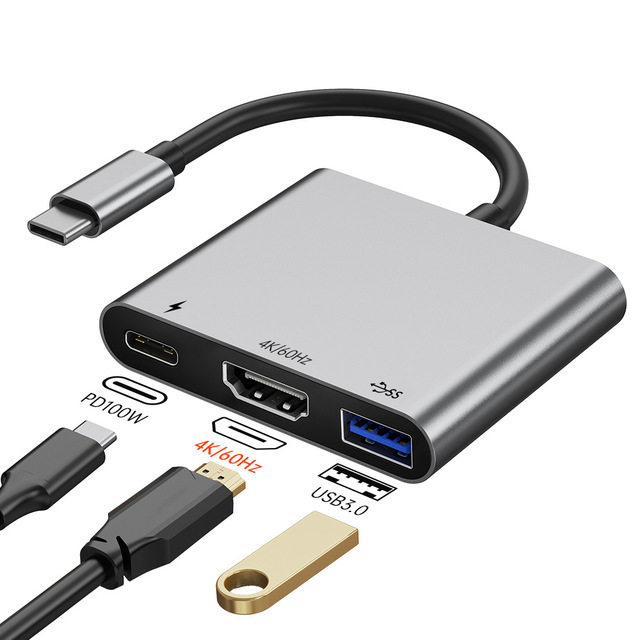5 in 1 USB C Hub with High Speed USB 2.0 and SD Card Reader Type C SD Memory Card Reader for Macbook USB C Devices
