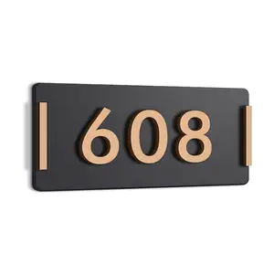 Acrylic Door Number Plate Home Creative Personalized Room Number Sign Plate Hotel Door Number Plate