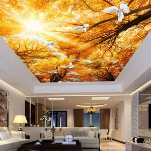 home wall decoration satin pvc 3d ceiling material rolling film