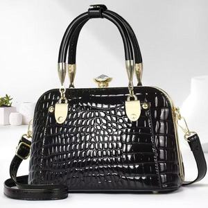 Sac Coquille Femme 2026 Nouvelle Tendance Sac à Main en Cuir Brillant Motif Crocodile Sac Bandoulière Unique - Product Image 1
