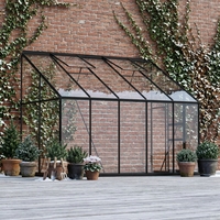 Serre en aluminium avec panneaux en polycarbonate, idéale pour une utilisation domestique