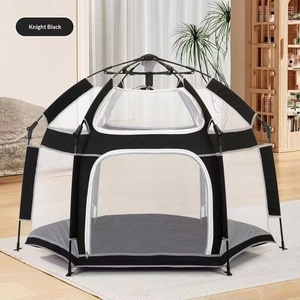 Tienda <span class=keywords><strong>de</strong></span> Campaña Infantil Hexagonal <span class=keywords><strong>de</strong></span> <span class=keywords><strong>Tela</strong></span>, Valla para Dormir Junto a la Cama, Casa <span class=keywords><strong>de</strong></span> Juegos para Bebés, Plegable, Unisex, Transpirable, Sin Instalación - Product Image 2