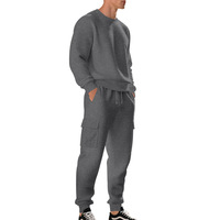 Spot personnalisation printemps automne hommes vêtements pull ensemble assorti homme sport ample t-shirt haut adolescents pantalon deux pièces hommes ensembles