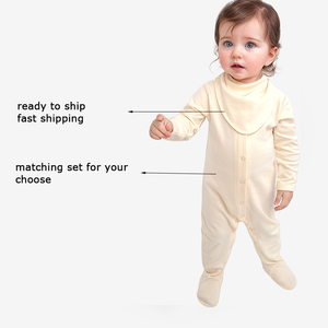 Model baru katun organik Interlock tahan air handuk kancing jepret bayi oto bayi - Product Image 4