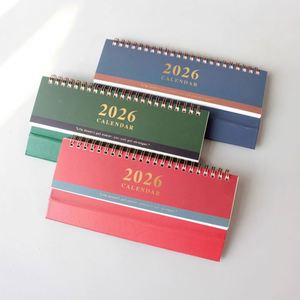 2026 Simple <b>Mini</b> Office Desktop Decoration Portable Self-Discipline Small Calendar with Clock-In Notepad Plan Book <b>Desk</b> Calendar - Product Image 2