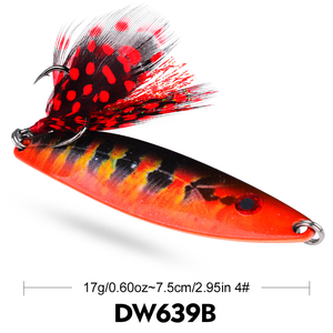 WEIHE 17g 7,5 cm Cuchara Señuelo Impresión vibrante Cebo de vibración de profundidad múltiple Acabado de metal realista para golpes de Bajo definitivos - Product Image 4