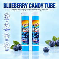 Tubes personnalisés en aluminium-plastique à bouchon incliné, impression UV, diamètre 12,7-35 mm, qualité alimentaire, logo personnalisé pour dentifrice