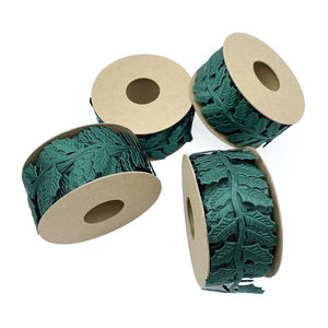 E-Magic Decoration Ribbon <span class=keywords><strong>Holly</strong></span> Leave Color sólido Hoja Cinta Regalo Flor Embalaje Diy - Product Image 6