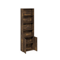 Armoire haute moderne en bois écologique, gain de place, avec design sans dossier, pour le rangement du salon et du bureau à domicile