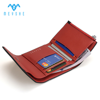 Dompet wanita kulit asli mewah dompet koin RFID tempat kartu ritsleting pendek kustom kualitas tinggi penutup jepret magnetik