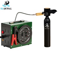 Compresseur d'air PCP TUDIVING OEM de haute qualité avec interrupteur à une touche, arrêt automatique 220V, 4500psi, 30mpa, 300bar, pour la chasse en plein air et la plongée sous-marine