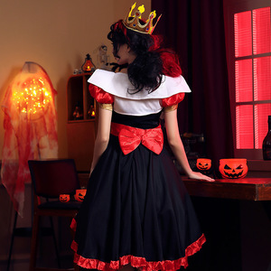 Costume d'Halloween Reine Pêche, Robe Cœur, Déguisement Cosplay pour Femme Adulte, Performance Scénique, Thème Conte du Pays des Merveilles - Product Image 5