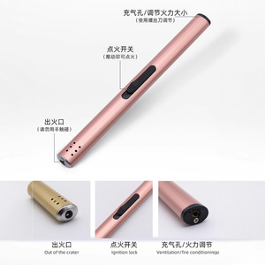 Aluminum Alloy Lighter Household <b>Candle</b> Igniter Windproof <b>Long</b> Lasting Kitchen Use - Product Image 2