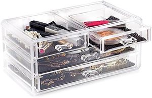 Organisateur de maquillage rotatif à 360 degrés, boîte de rangement cosmétique à rotation à 360 degrés - Product Image 4