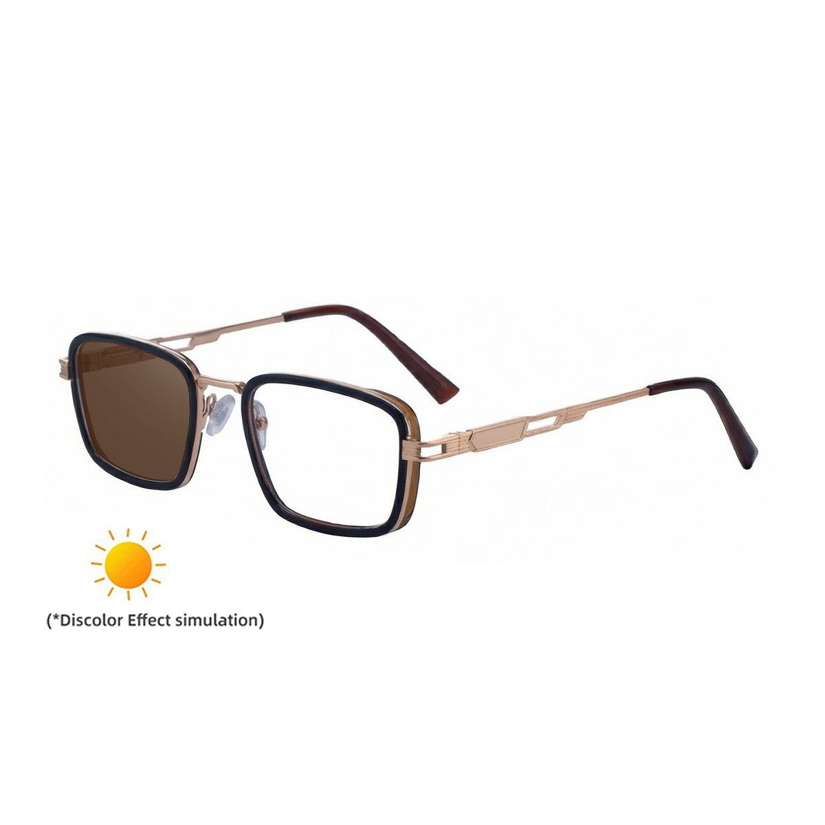 C7 Black Dark Brown Gold Turn Brown