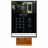 Modul LCD IPS BOE 10.1 Inci untuk Interkom Pintar Luar Ruangan, 800x1280 600nits MIPI 42 PIN Layar Sentuh Kapasitif, Tahan Suhu Luas
