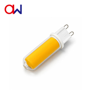 Ampoule LED G9COB 2.2W en verre céramique AC120V 220-250LM RA80 non dimmable sans scintillement 360 degrés garantie 2 ans Lustre en cristal