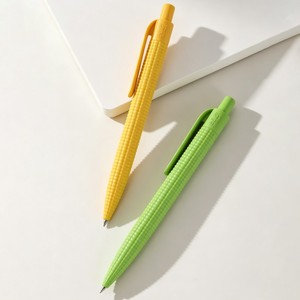<span class=keywords><strong>Stylo</strong></span> bille en plastique en forme de maïs, type clic, avec logo personnalisé, pointe gel 0,5 mm, idéal <span class=keywords><strong>pour</strong></span> les études quotidiennes et le travail de bureau - Product Image 1