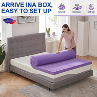 Matelas en mousse à mémoire de forme haute densité près de chez moi, surmatelas en gel 140x200 pour lit double/queen