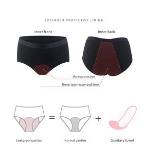 Intiflower 9088 Bragas Menstruales <span class=keywords><strong>de</strong></span> Algodón al por Mayor, <span class=keywords><strong>de</strong></span> Cintura Alta, para Flujo Abundante, a Prueba <span class=keywords><strong>de</strong></span> Fugas, para Mujer - Product Image 3