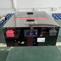 Batterie LiFePO4 personnalisée 48V 60V 72V 80Ah 100Ah 120Ah 150Ah avec boîtier en acier inoxydable, BMS JBD, 8000 cycles, à décharge profonde pour camping-car, marine, yacht