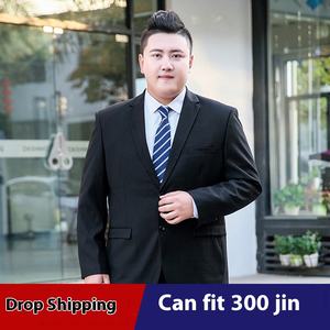 Costumes simple boutonnage grande taille pour hommes fermeture à glissière <span class=keywords><strong>extra</strong></span> large pantalon respirant tenue de mariage et d'affaires pour vêtements de travail - Product Image 2